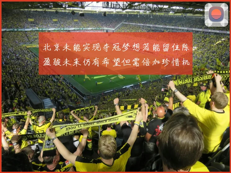 北京未能实现夺冠梦想若能留住陈盈骏未来仍有希望但需倍加珍惜机会