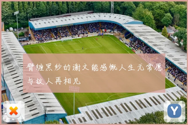 臂缠黑纱的谢文能感慨人生无常愿与故人再相见